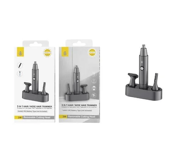 Maquina cortapelo 3 en 1 nr9379 / bateria 1xaa / kit limpieza / nariz – barba- patillas