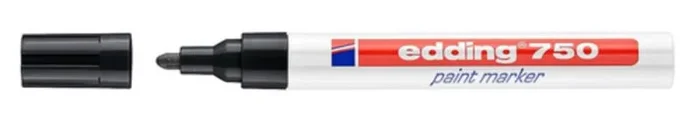 Marcador permanente 2-4mm 750 negro edding