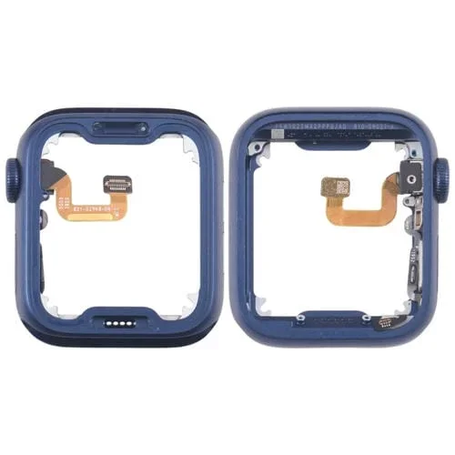 Marco Central Apple Watch Series 6 (44mm) LTE Aluminio Eje Giratorio Cable Flex (Azul)