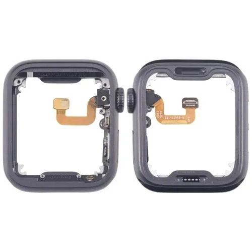 Marco Medio Aleación de Aluminio Bisel Corona Eje Giratorio Apple Watch Series 6 44mm (Gris)