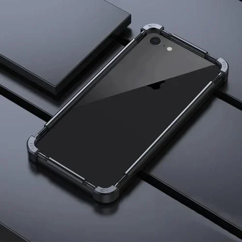 Marco Protector de Teléfono de Metal Maquinista para iPhone 8/7 (Negro)
