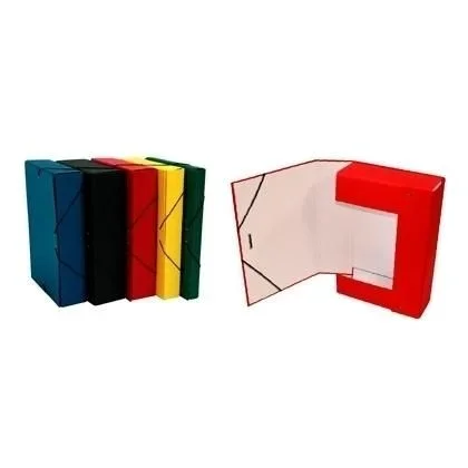 Mariola caja de proyectos armada cierre c/goma lomo fijo 7cm cartón forrado geltex negro
