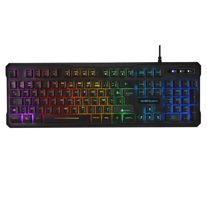 Mars gaming mk218fr teclado usb azerty francés negro