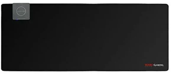 Mars Gaming MMP4, Alfombrilla XXL 90x40cm, Superficie Carga Ultra Rápida, Negro