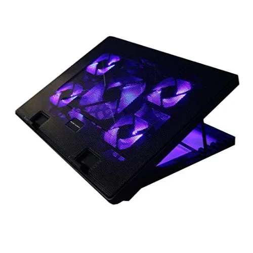 Mars Gaming MNBC2, Base PC, 5 Ventiladores, LED Roja, 2 x USB 2.0, 17.35″, Negro