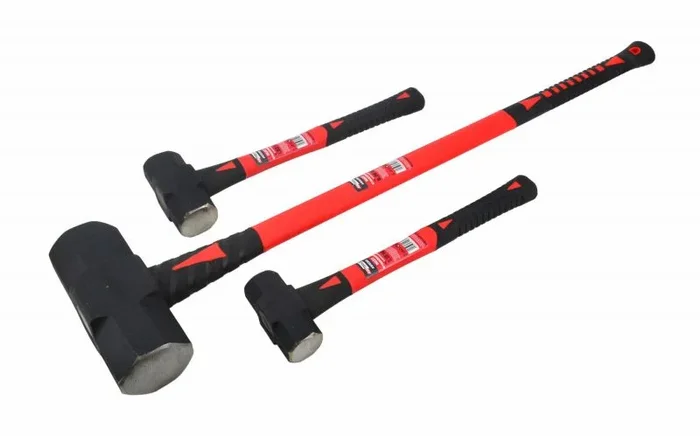 Martillo de demolición Awtools 2,72kg (6 lbs) con mango de 90 cm, ideal para trabajos de demolición pesada, máxima fuerza, control de impacto y durabilidad