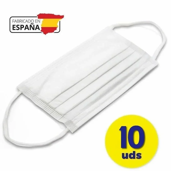 Mascarilla higiénica vitalvida pharma 6850/ pack 10uds/ blancas
