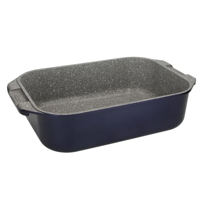 MasterClass Bandeja para Horno Grande con Asas de Aluminio Fundido, 41 x 26 cm – Azul Metalizado