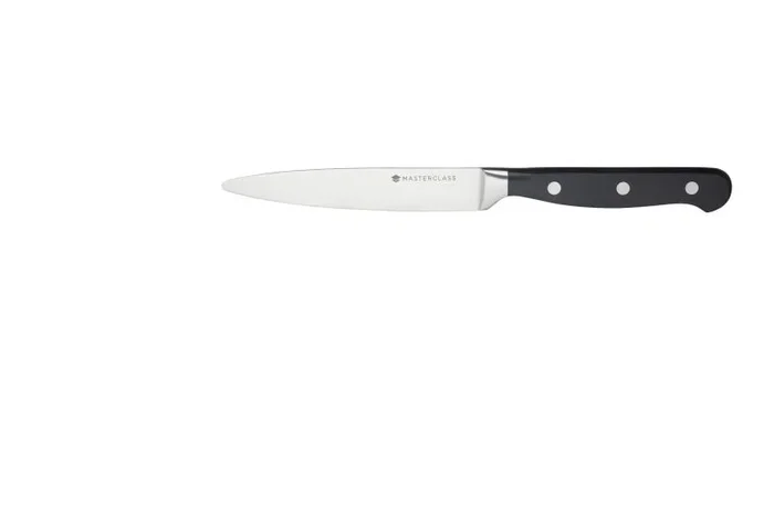 MasterClass – Cuchillo de Cocina Multiusos, Punta Redondeada, Acero Inoxidable, 12 cm