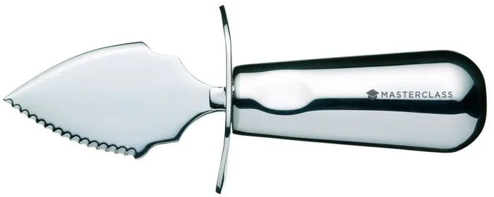 MasterClass Deluxe Cuchillo Oyster, Acero Inoxidable, Bordes Lisos y Biselados, Plata, 18cm