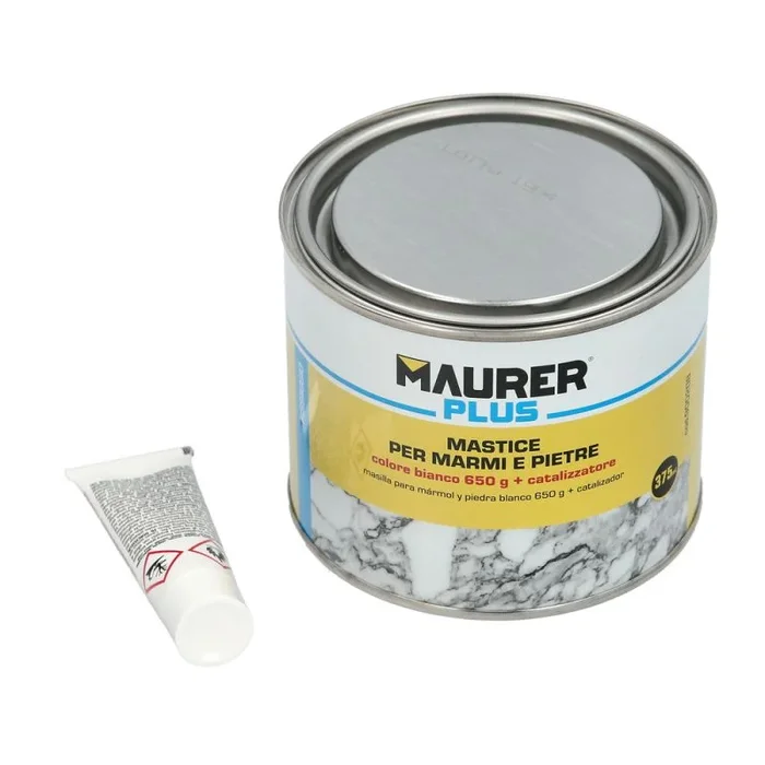 MAURER Masilla Para Marmol 375 ml. Blanca Con Catalizador