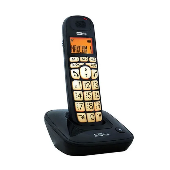 Maxcom mc6800 teléfono inalámbrico dect negro (black)