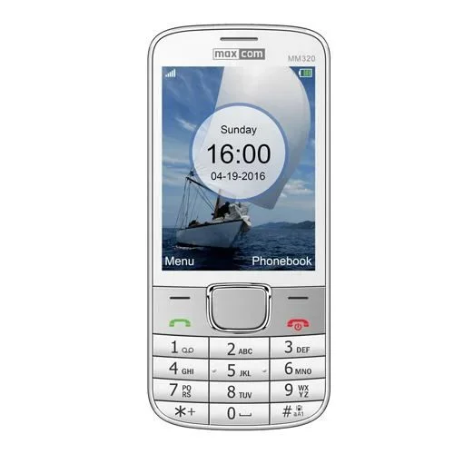 MaxCom MM320 8,13 cm (3.2″) 110 g Blanco Característica del teléfono