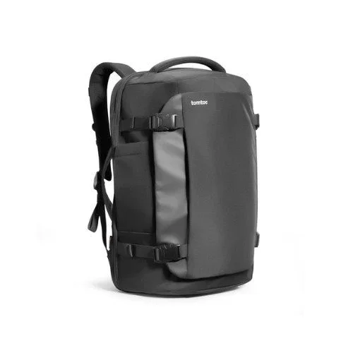 MCUVOD Maletín de lona para hombre maletín de cuero maletín de viaje maleta mensajero hombro bolso trasero grande casual negocios bolsa para portátil