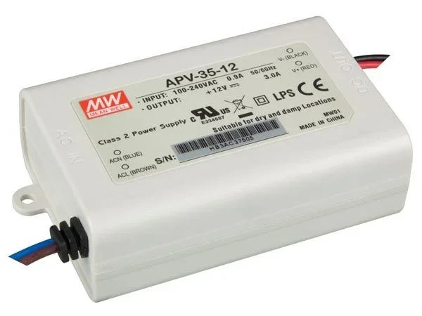 Mean Well APV-35-12 – Fuente de alimentación conmutada de salida única de 36 W APV-35 12 V 3 A