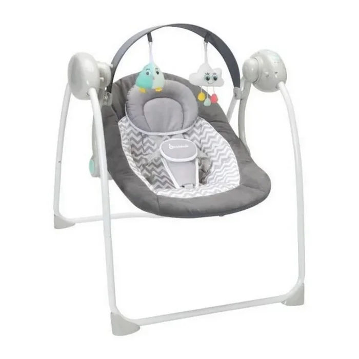 Mecedora badabulle comfort swing blanco gris