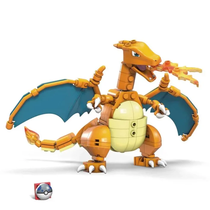 MEGA Construx Pokémon Charizard Figura de 222 Bloques de construcción de Juguete para niños (Mattel GWY77)