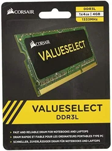 Memoria sodimm ddr3 4gb pc3-10600 1333mhz corsair cl9 1.35v cmso4gx3m1c1333c9