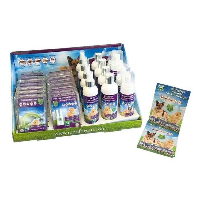 MENFORSAN Expositor Anti-Insectos Gatos – Margosa, Geraniol Y Lavandino
