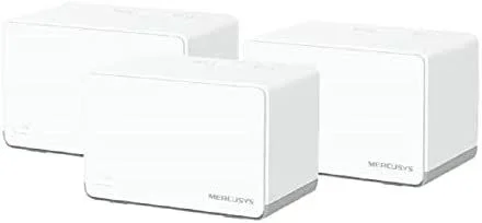 MERCUSYS Halo H70X (3-Pack) – AX1800 Sistema WiFi 6 Mesh, 3X Puerto Gigabit Ethernet, Conecta hasta 150 Dispositivos, Control Parental, Cobertura de hasta 550 m², Fácil Configuración