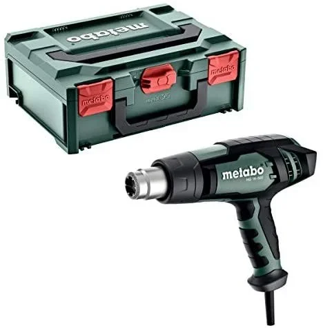 metabo 4061792185937 601067500-Pistola de Aire Caliente HG 16-500 1600W con maletín metaBox 145, Negro