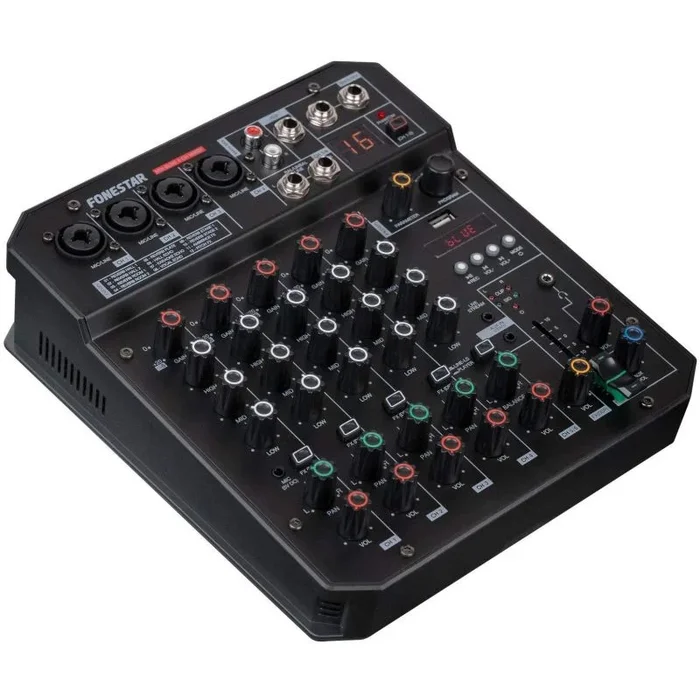 Mezclador Estudio 6in Usb-c Fonestar Mix-6live