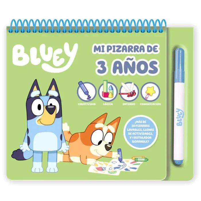 Mi pizarra actividades 3 años bluey español