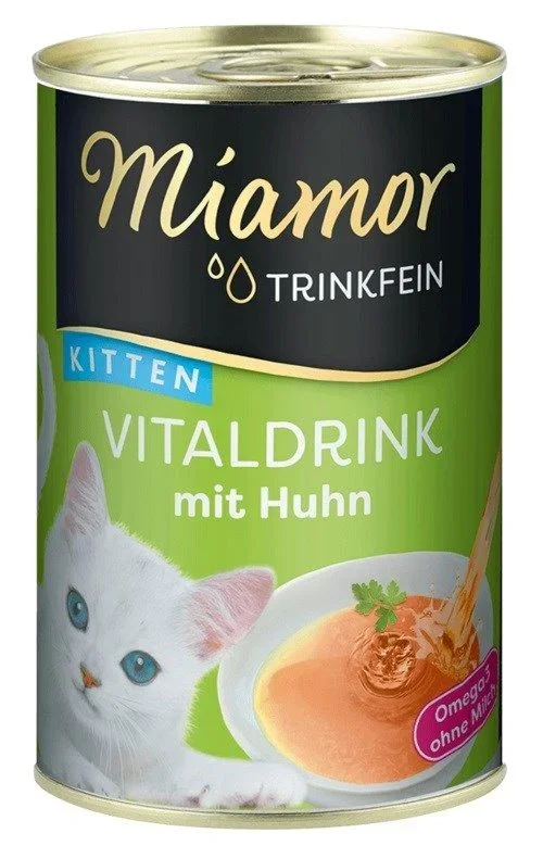 Miamor trinkfein kitten vitaldrink with chicken – goma para gatos – 135ml