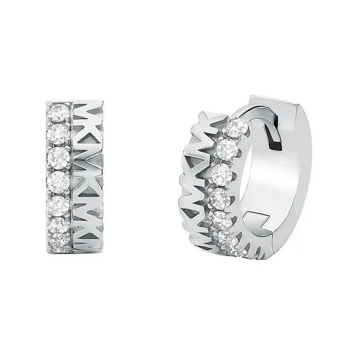 Michael Kors – Pendientes de plata de ley en tono plateado premium para mujer MKC1579AN040