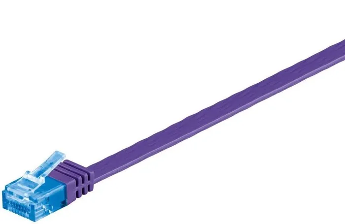 Microconnect – V-utp6a005p-flat 0.5m cat6a u/utp (utp) púrpura – cable de red (rj-45, rj-45, macho/macho, cat6a, u/utp (utp), púrpura)