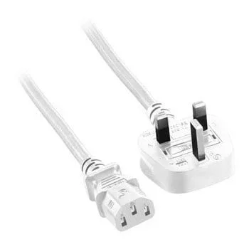 Microconnect PE090420W cable de transmisión Blanco 2 m Enchufe tipo G C13 acoplador