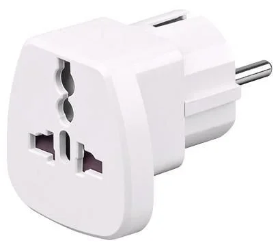 Microconnect PETRAVEL adaptador de enchufe eléctrico Universal Blanco