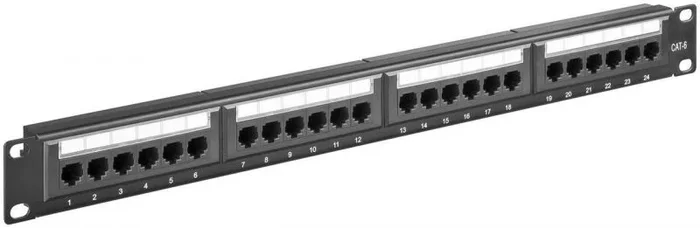 Microconnect PP-013 Panel de parcheo – Bahía de Entrada (Cat6, Negro)
