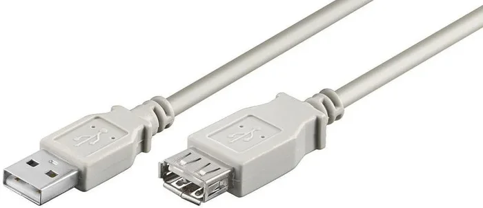 Microconnect USBAAF05 cable USB 0,5 m USB 2.0 USB A Gris