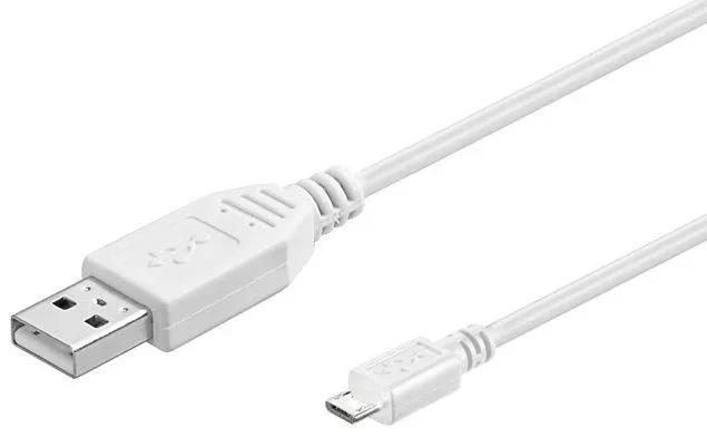 Microconnect USBABMICRO0,15W cable USB 0,15 m USB 2.0 USB A Micro-USB B Blanco