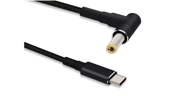 Microconnect USBC-DC-5A-12V cambiador de género para cable 5.5*2.5 Negro