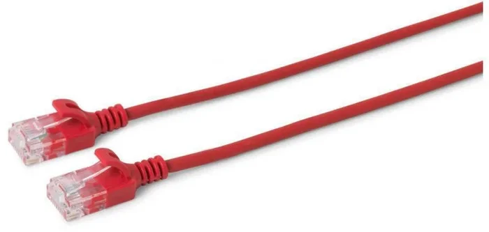 Microconnect V-UTP601R-SLIM cavo di rete Rosso 1 m Cat6 U/UTP (UTP)