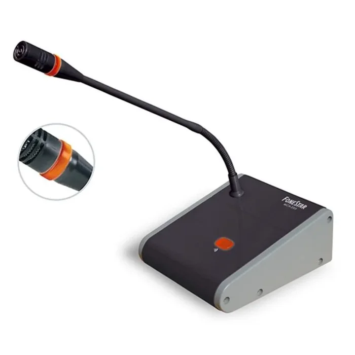 Microfono de sobremesa fonestar mch-205 tonos musicales preamplificador on/off 22-16mil hz 29db/1khz negro