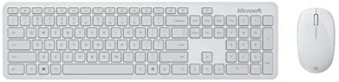 Microsoft – Teclado inalámbrico Monza Gray Español, Gris