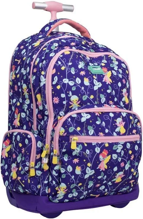 Milan mochila c/ruedas 6 cremalleras 25l serie especial fairy tale lila