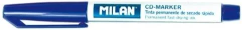 Milan rotuladores permanentes punta fina – punta 2mm – tinta a base de alcohol – color negro