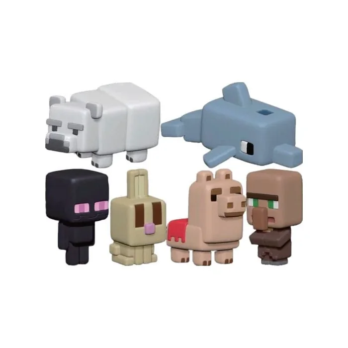 Minecraft figuras antiestrés squishme 7 cm series 4 expositor (16)