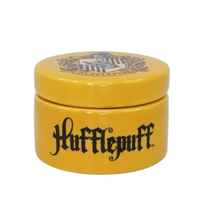 Mini bote ceramica harry potter escudo hufflepuff