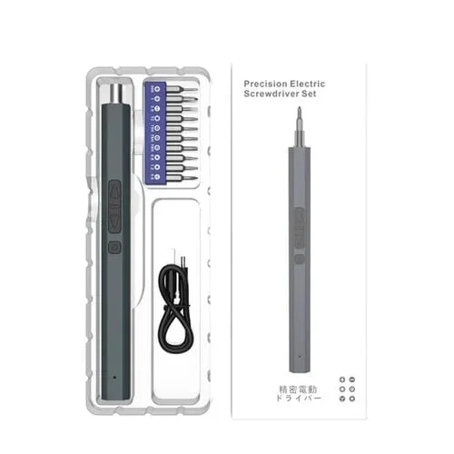Mini Destornillador Eléctrico ReCargable 11 En 1 con Iluminación 3 LED