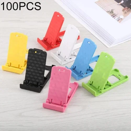 Mini Soporte de Escritorio Plegable Universal Ajustable para Teléfono (100 Piezas)