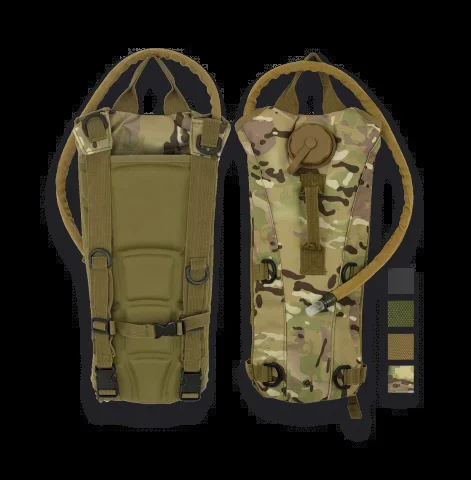 Mochila De Hidratación de nylon 600D de color Camo con capacidad para 2.5 litros