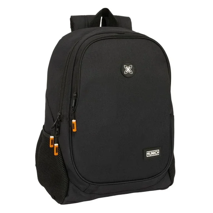 Mochila escolar munich lagoon negro 32 x 44 x 16 cm