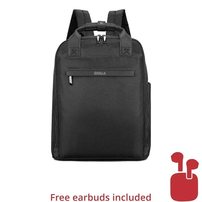 Mochila orion 15,6 pulgadas, 13 l, black, oferta especial: incl. auriculares bluetooth (color aleatorio) – ¡sólo hasta fin de existencias!.