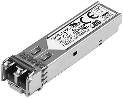 Módulo Transceptor SFP Compatible con 3CSFP91 de HPE – 1000BASE-SX – Fibra Multimodo (MMF) 1 GbE – SFP Ethernet Gigabit 1Gb – LC 550m – 850nm – DDM – HPE 3812, 3824, 3848