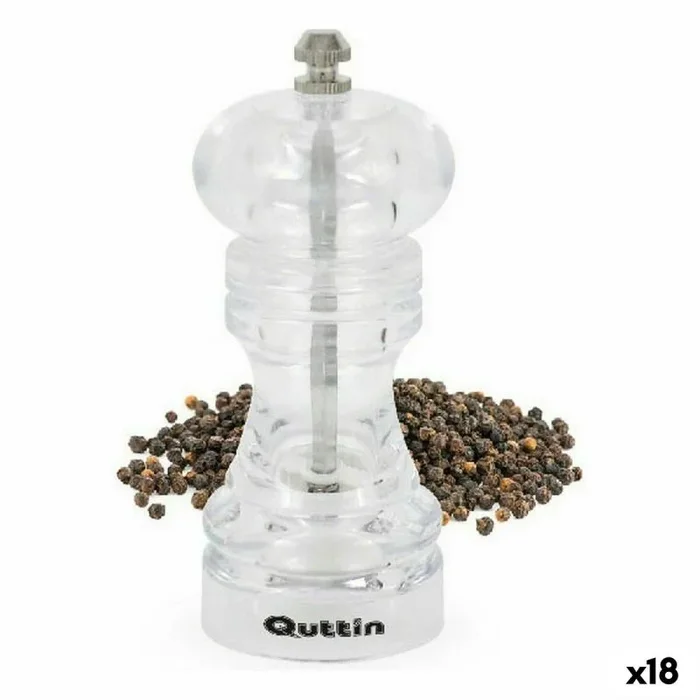 Molinillo para especias quttin 6,5 x 6,5 x 15 cm (18 unidades)